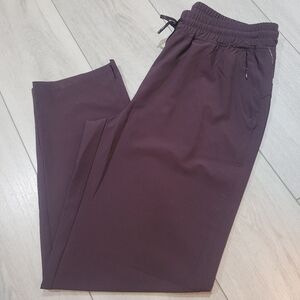 Hyba Women's Lightweight Drawstring Athleisure Pants w/ Pockets Small Purple NEW